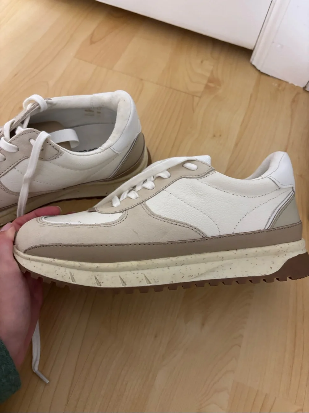 Madewell Beige and White Women’s Sneakers